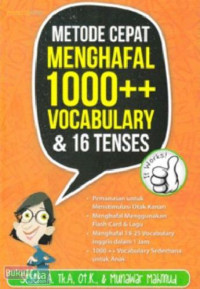 Image of Metode Cepat Menghafal 1000++ Vocabulary & 16 Tenses