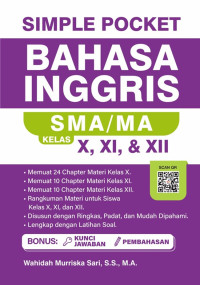 Image of Simple Pocket Bahasa Inggris SMA/MA Kelas X,XI, & XII