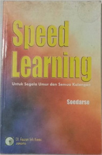 Image of Speed Learning : Untuk Segala Umur Dan Semua Kalangan
